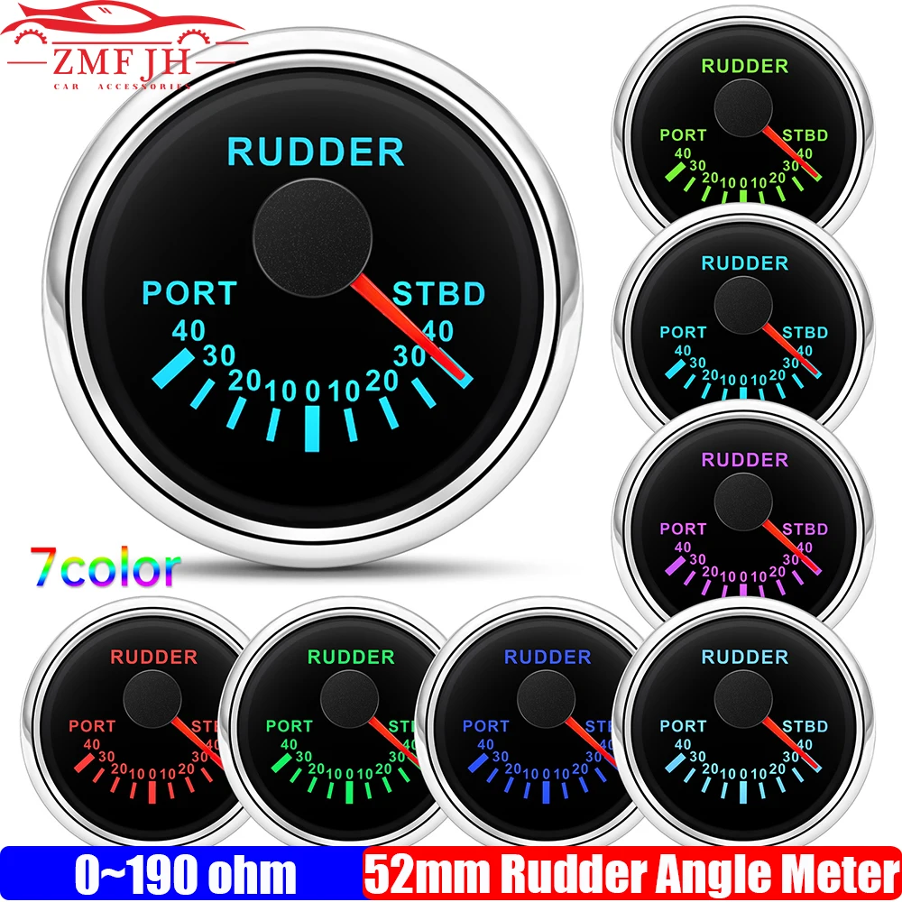 

Индикатор угла руля с портом STBD 52 мм, 7 цветов, для судовых катеров, 0-190 Ом, 12 В, 24 В