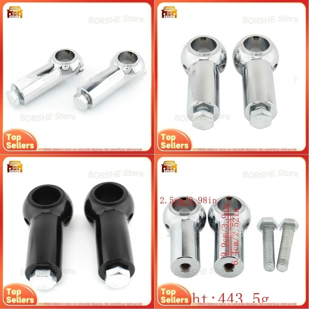 

2026 Suitable for Harley Motorcycle Handlebar Risers Mounting Clamp 25mm Stem Elevator 3 Inch Universal Fit Handlebar Adapter