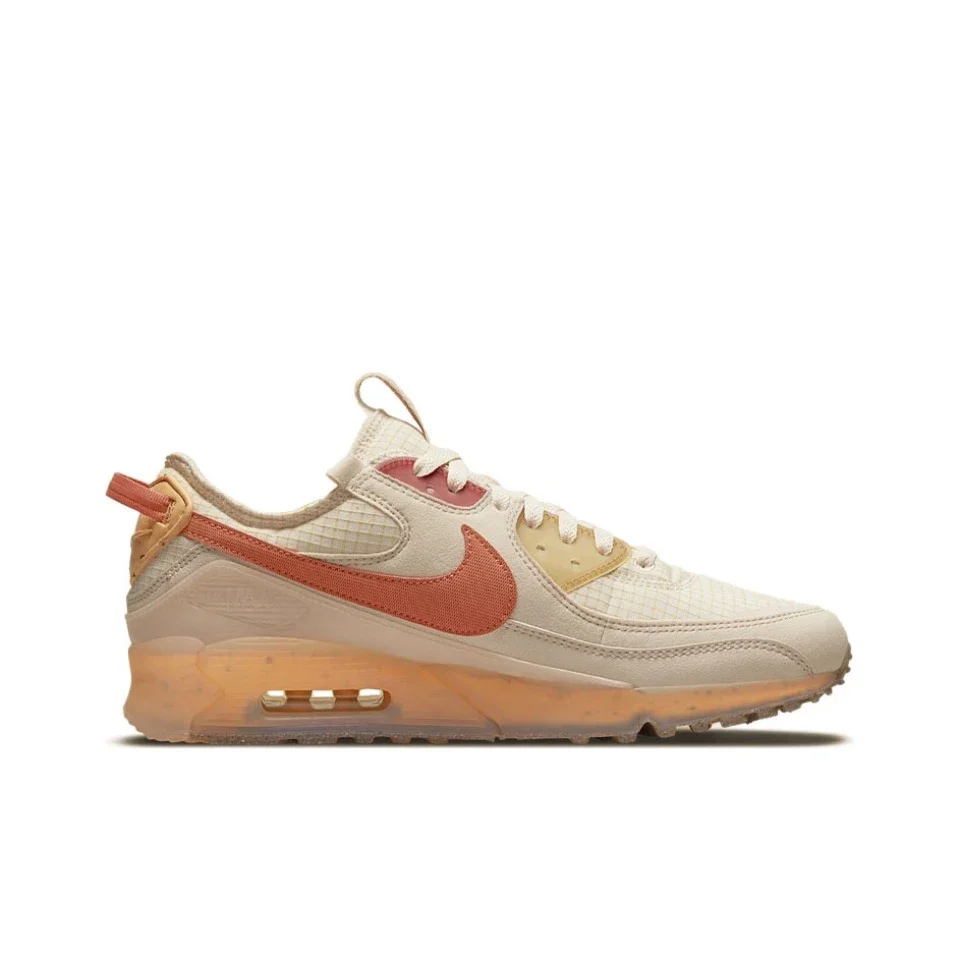 Original nike air max 90 "laranja combustível" estilo retro baixo almofada de ar tênis para homem e mulher unisex tênis casual DH2973-200