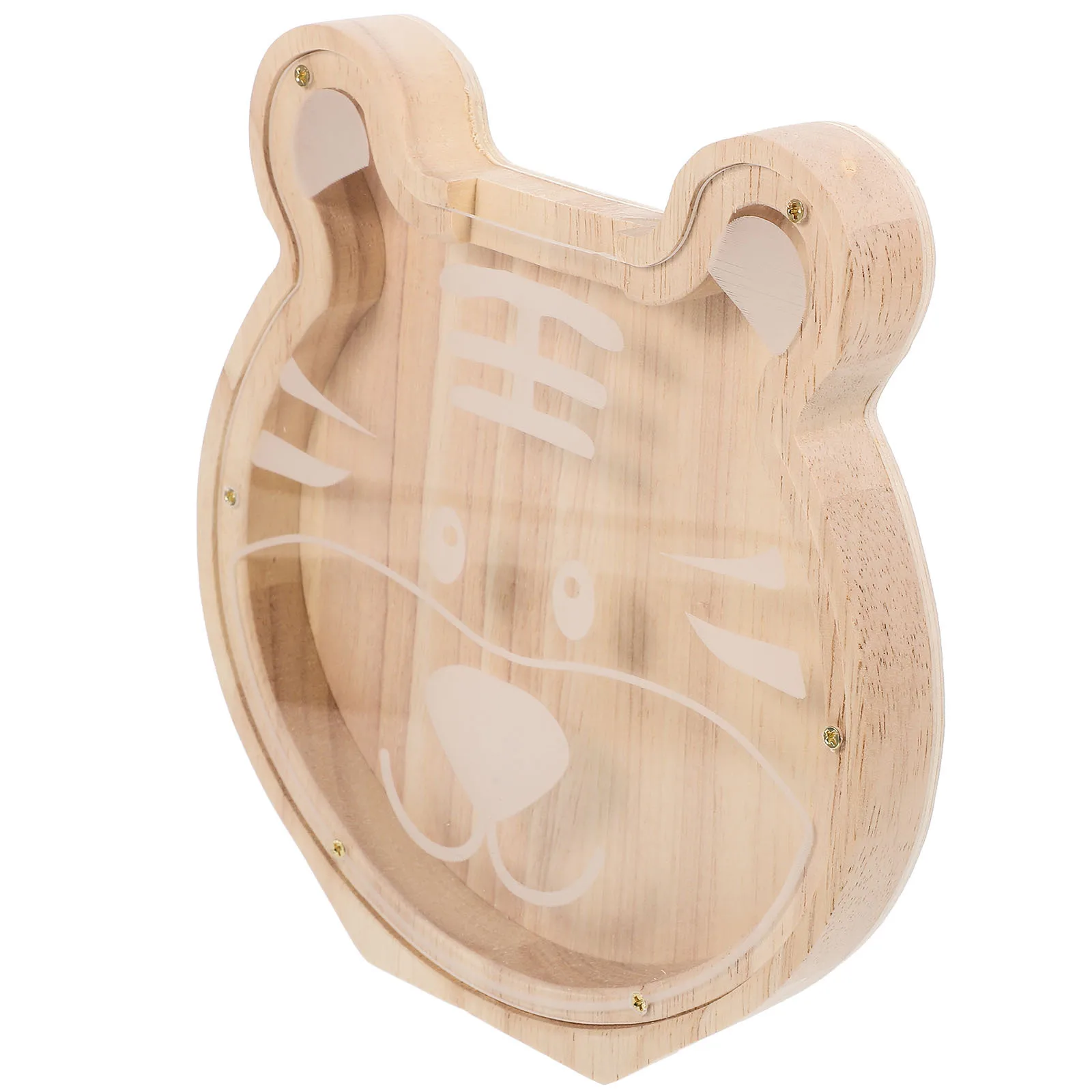 

Unique Wooden Animal Piggy Bank Exquisite Decoration Room Ornament Useful Gift for Friends Relatives Piggy Bank