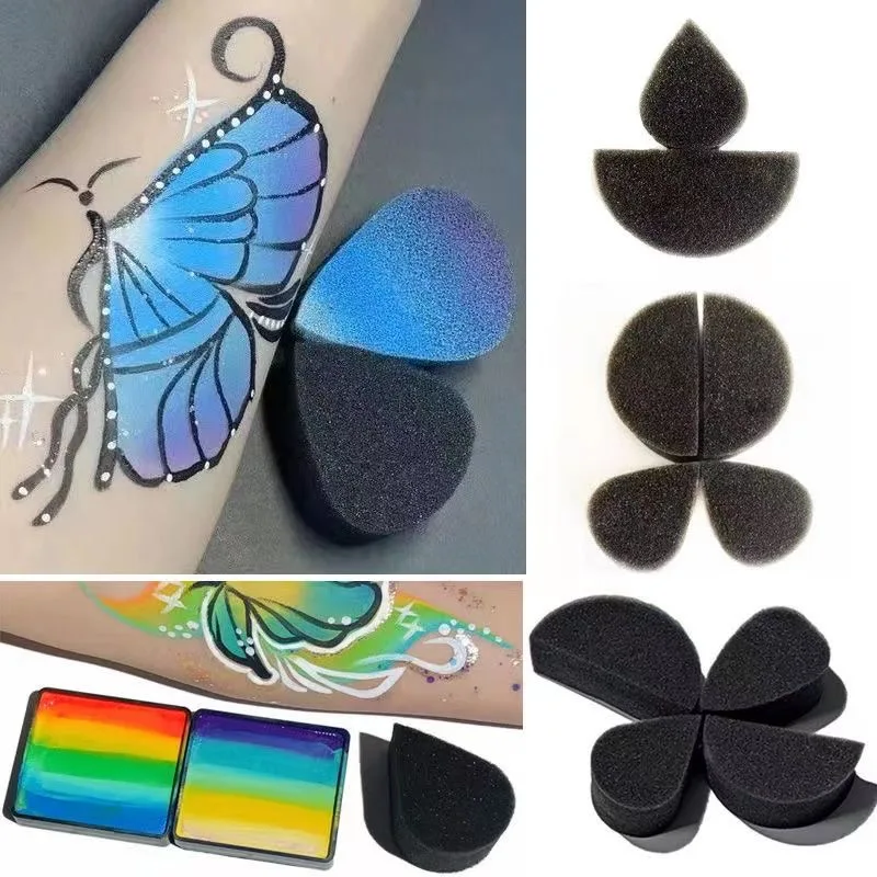 Makeup Sponge For Face Painting Easy To Use And Apply Friendly For Chirldren's Face Paint Stage Makeup Tools Painting Tools