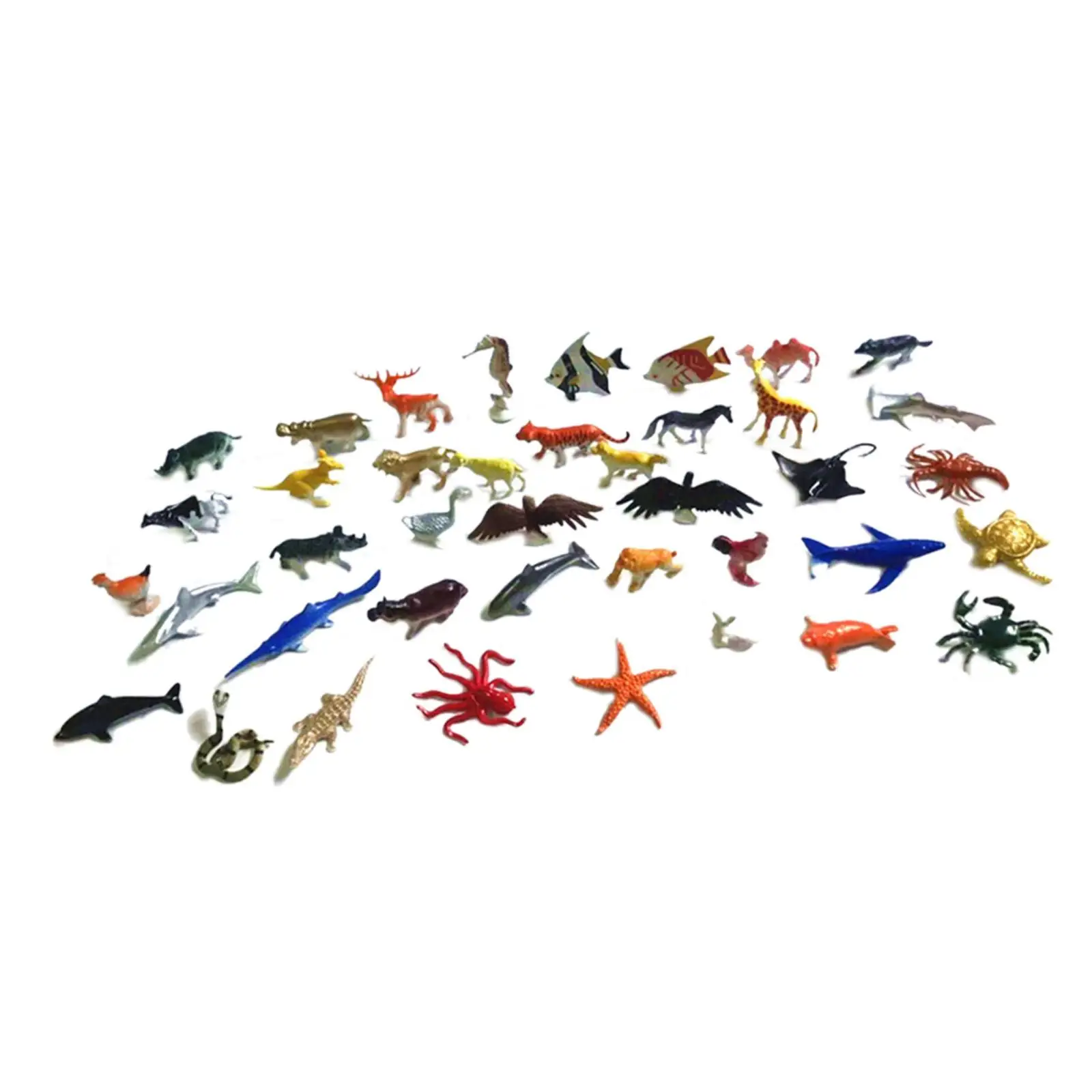 Figurines d'animaux pour enfants, animaux de simulation, cadeau pour filles et garçons, à partir de 3 ans, 40 pièces