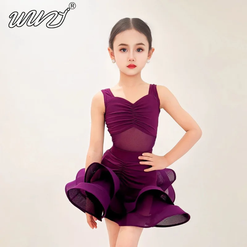 Nieuwe Latin Dance Oefenkleding Latin Dance Kleding Meisjes High-end Oefenkleding
