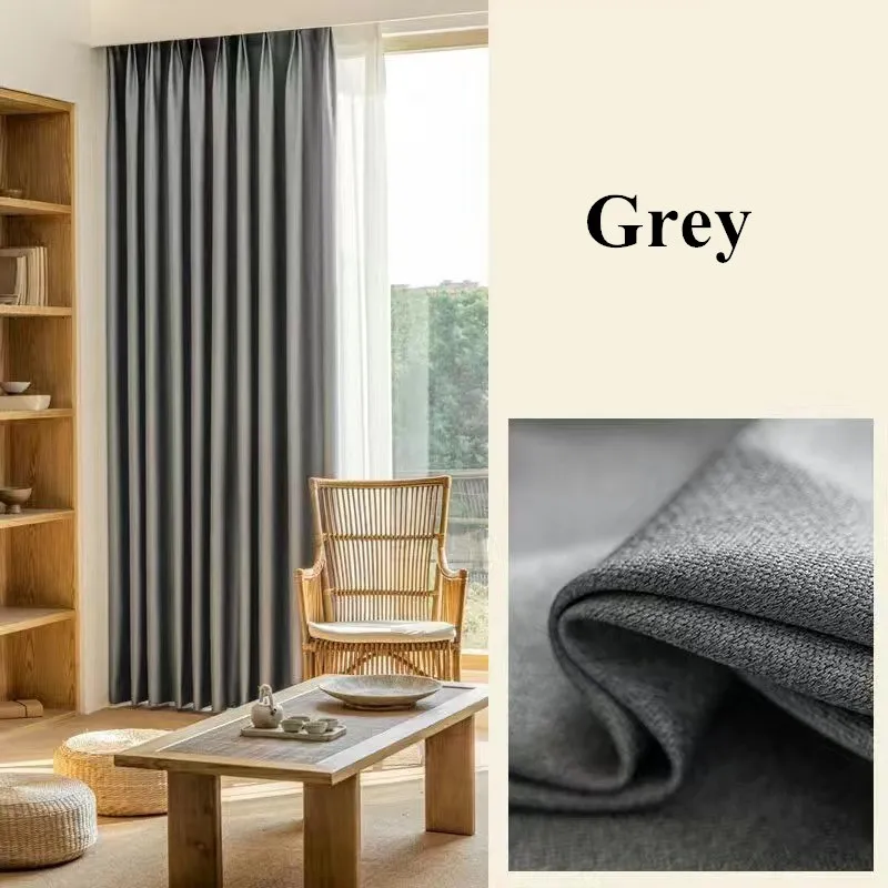 310 cm Höhe 75–90 % Verdunkelungsvorhänge für Wohnzimmer, einfarbig, passender Klang, reduziert Beige, Schlafzimmervorhänge nach Maß – Detail 9