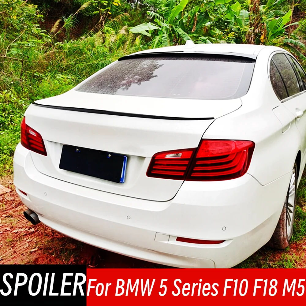 

For 2010-2017 BMW 5 Series F10 F18 M5 520i 528i 535i 530i 525i Rear Trunk Boot Lid Spoiler Wings Car Exterior Accessories Part