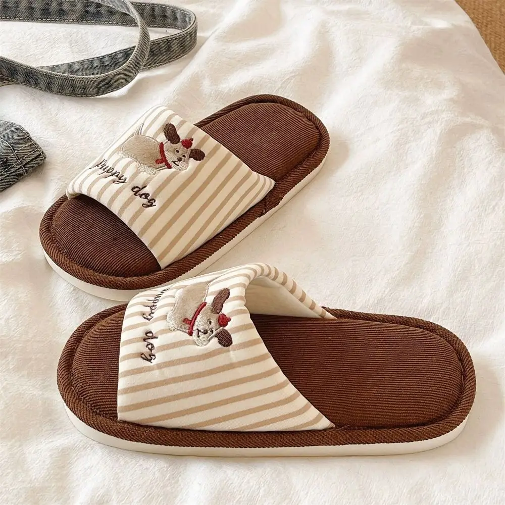 شباشب غرفة النوم الناعمة غير الرسمية ملابس المنزل أحذية شباشب أرضية كرتونية صامتة مضادة للانزلاق أحذية ناعمة للرجال