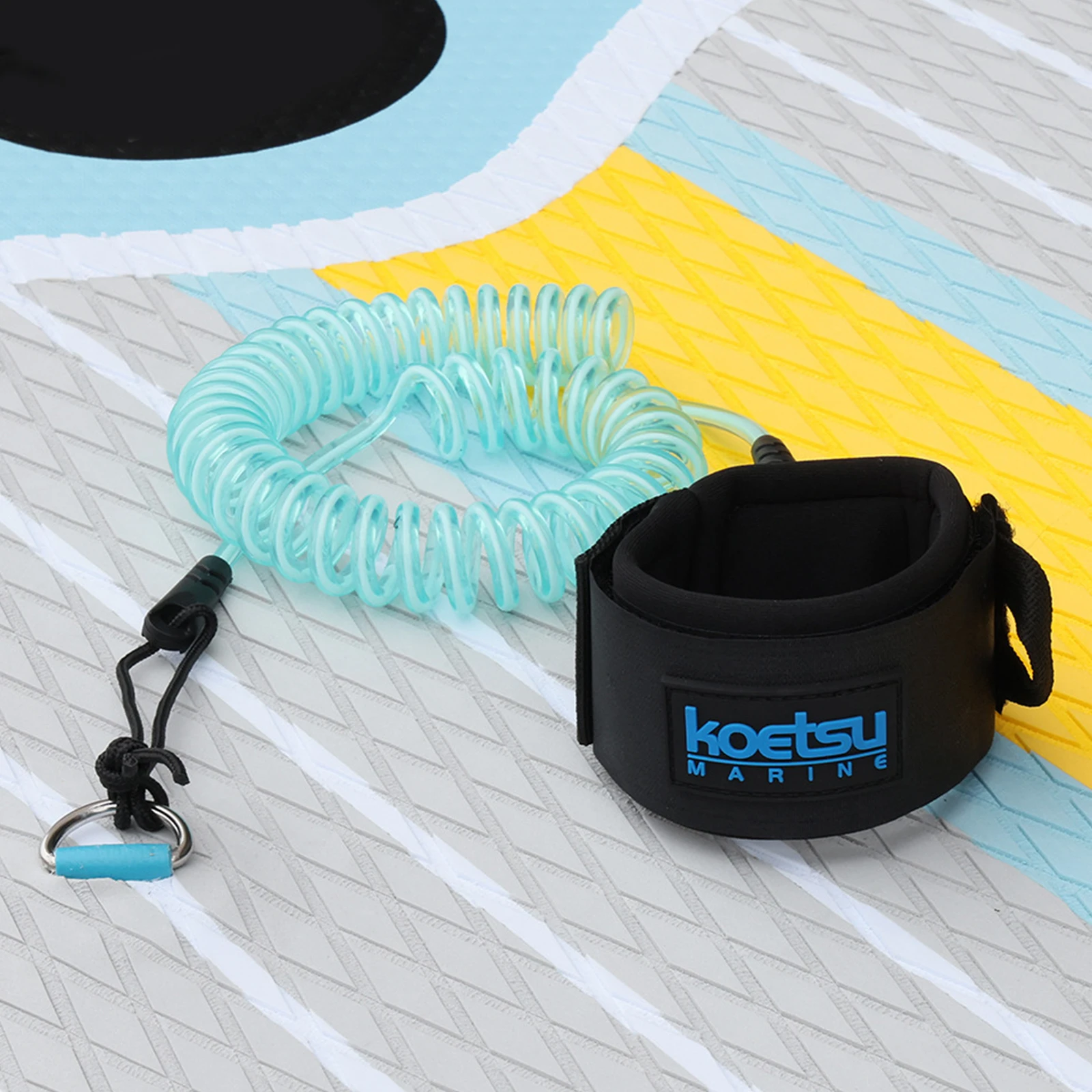 Paddle Board Leash Coiled - Gevlochten SUP-lijn, 10FT surfplanklijn, stand-up paddleboard-lijn,