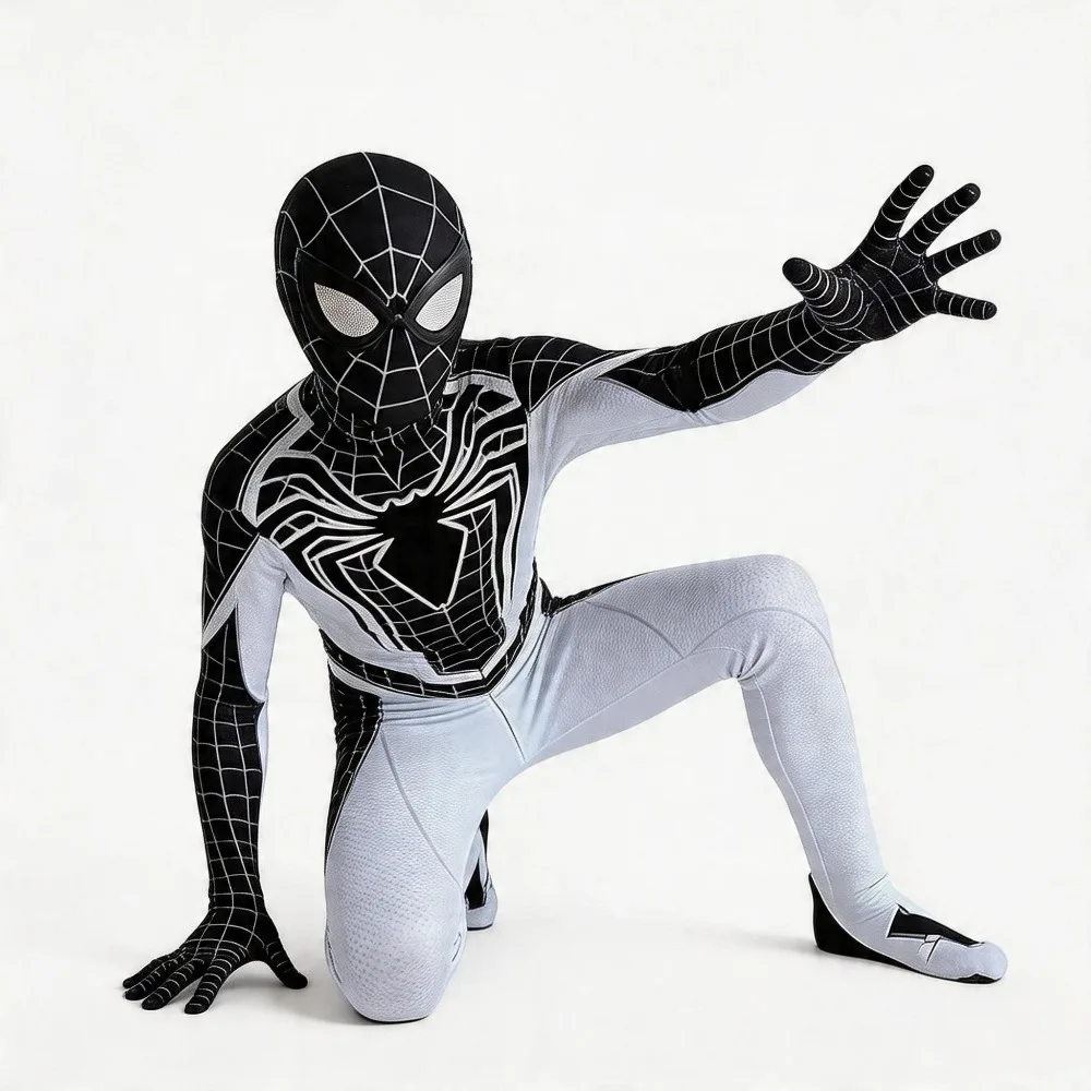 Disfraz de Zona Negativa PS4 para Niño, Mono de Superhéroe para Cosplay, Traje Zentai para Adultos y Niños, Disfraz de Superhéroe para Halloween
