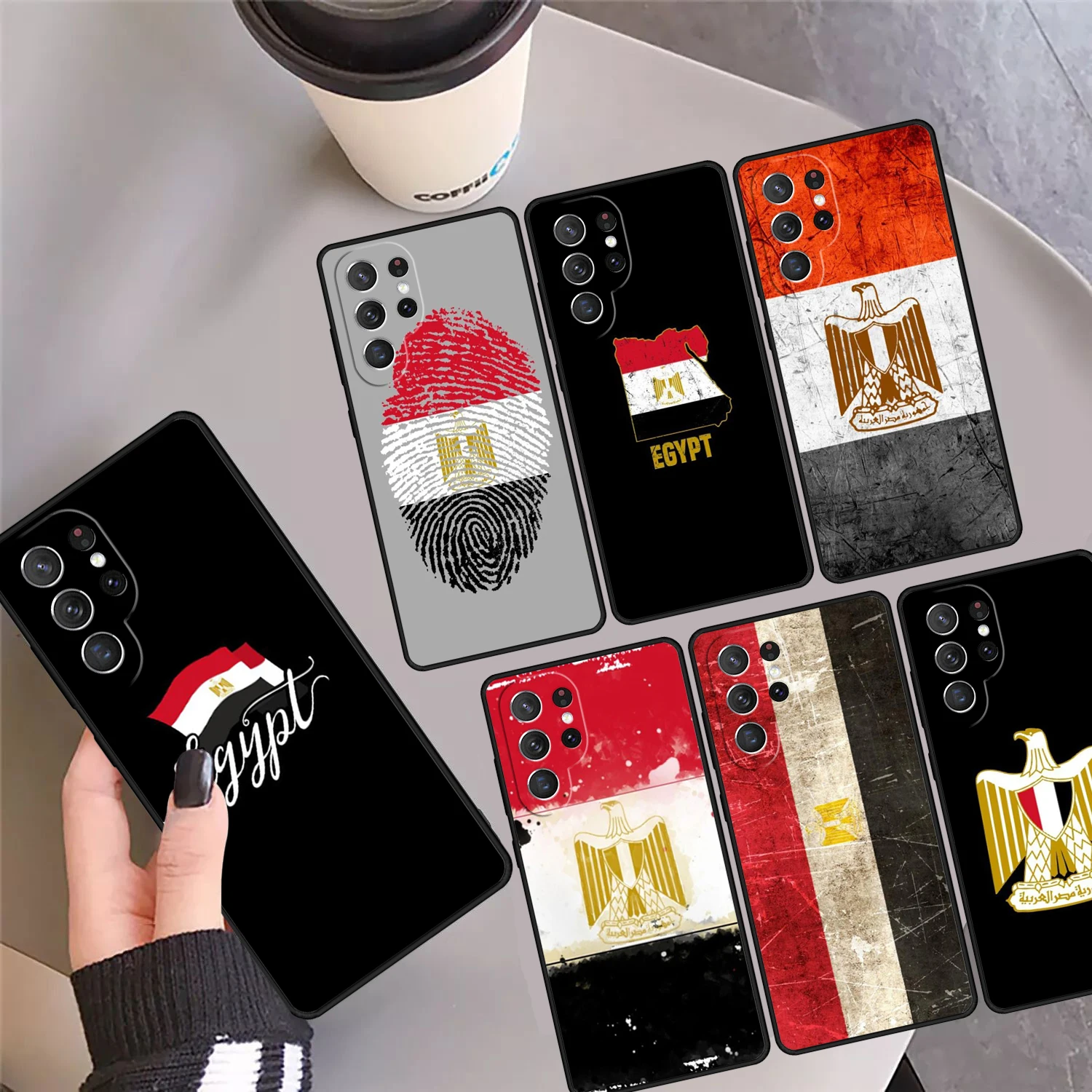 

Чехол для телефона с флагом Египта, чехол для Samsung Galaxy S25 S24 Ultra S23 S22 Plus S21 FE S20 Note 10 Pro Note 20 Ultra lite
