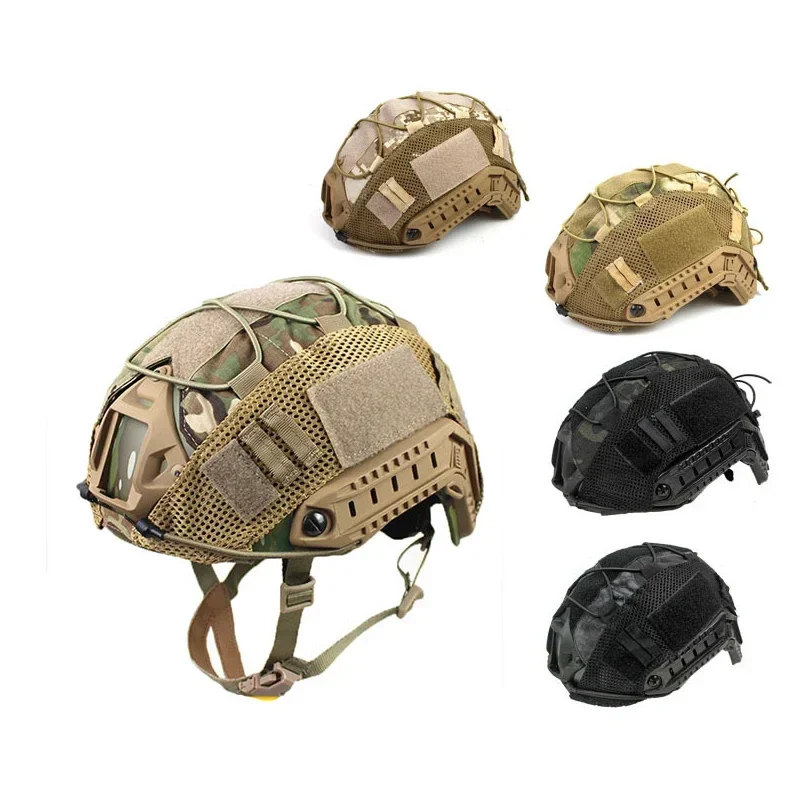 Penutup helm cepat, Aksesoris helm taktis Airsoft berburu CS perang untuk Ops-Core Fast PJ BJ MH