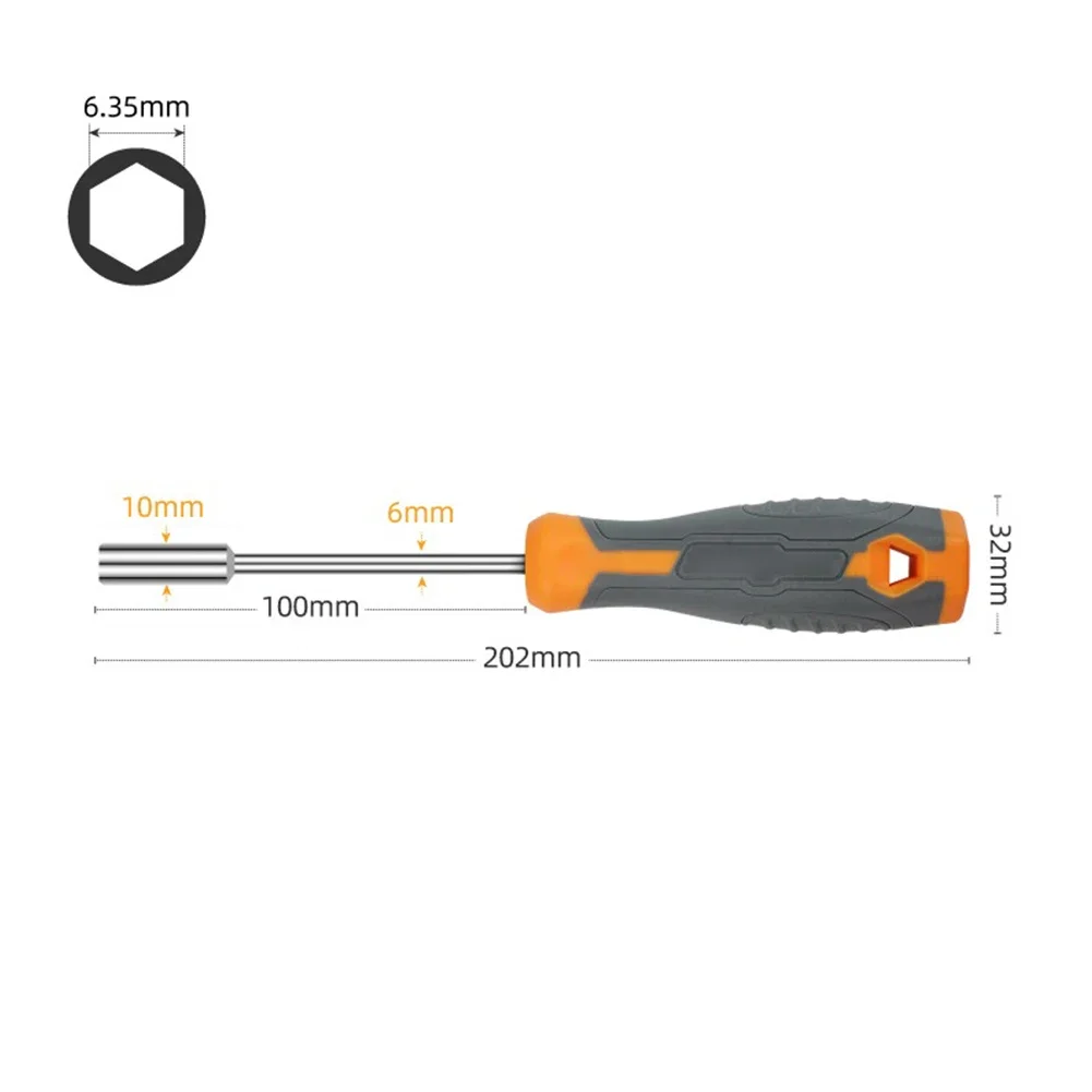 6.35mm Hex Adapter Screwdriver Handle Magnetic Head Screwdriver Bit Holder Magnetic Connecting Rod Fit For 1/4Inch Adapter