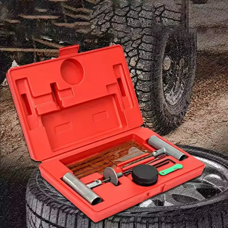 

38pcs Car Bike Tire Repair Kit Auto Studding Tool Set Puncture Plug Garage Accessories