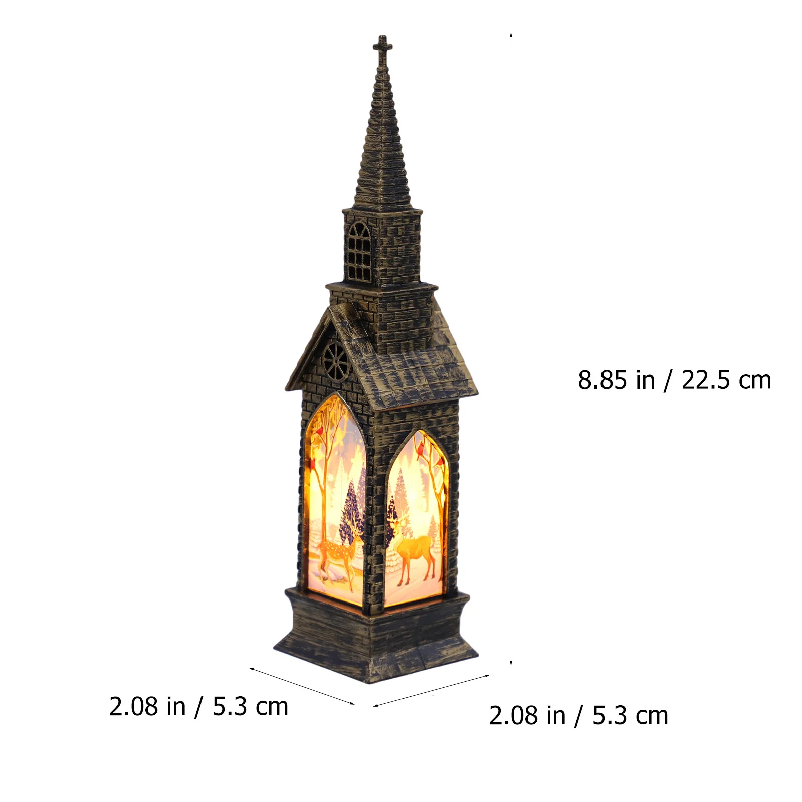 

1Pcs LED Luminous Small House Ornament Christmas Desktop Decor Night Light for Festival Home Party Decoration Christmas Gift