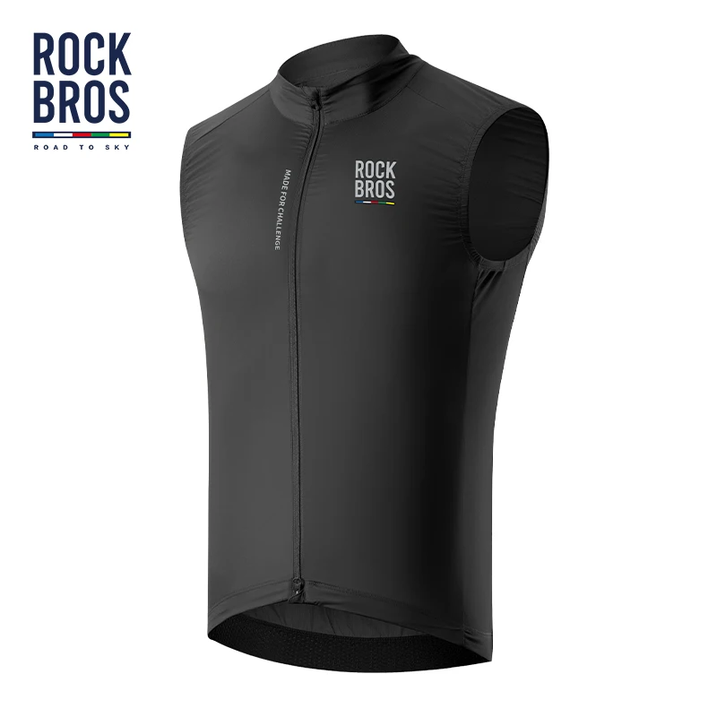 ROCKBROS ROAD TO SKY Spring Summer Cycling Vest Lightweight Breathable Sleeveless Jacket Quick Dry Vest Coat Cycling Clothing