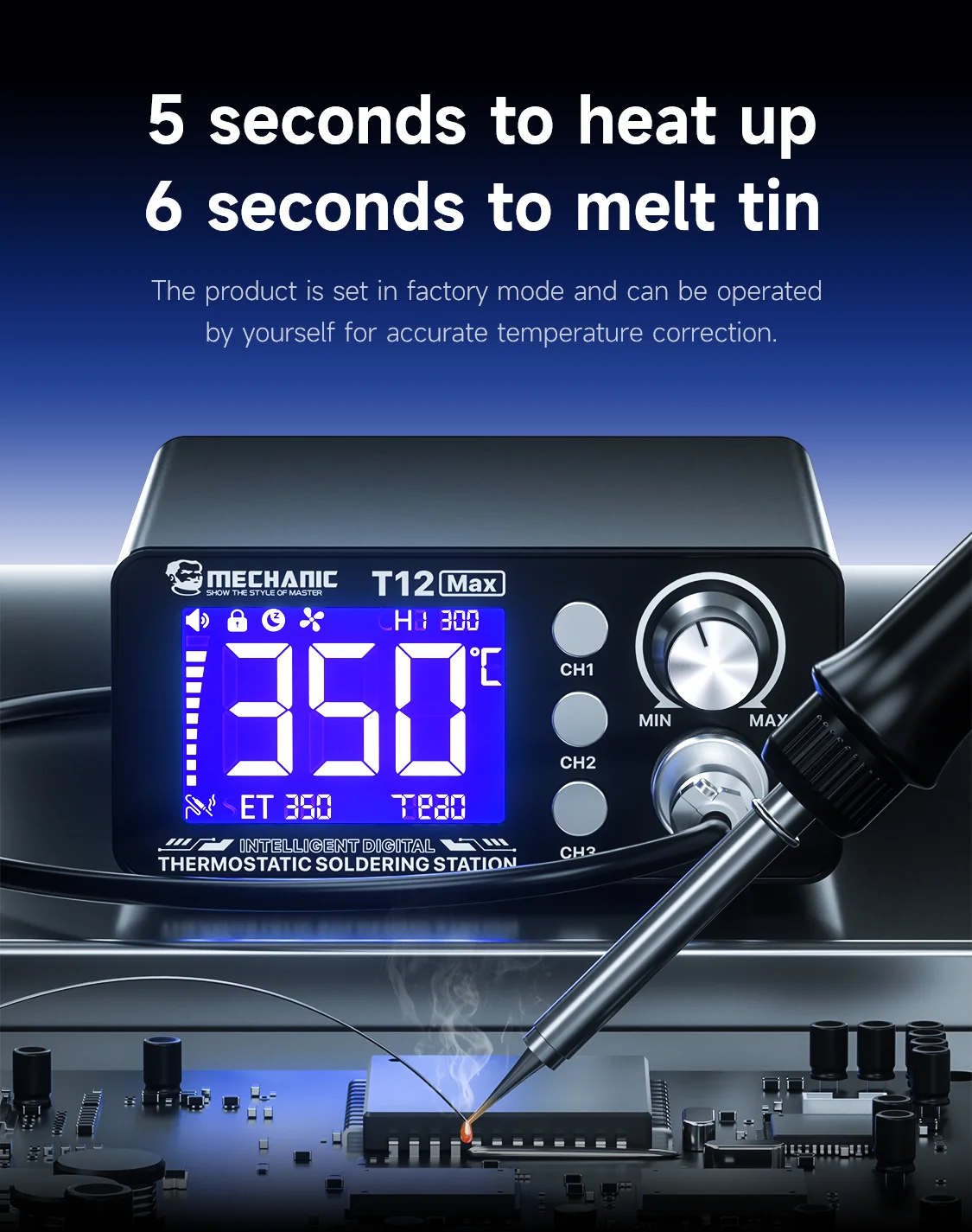MECHANIC OFFICIAL Inteligentna – Digital Soldering Station T12 recenzja i cena