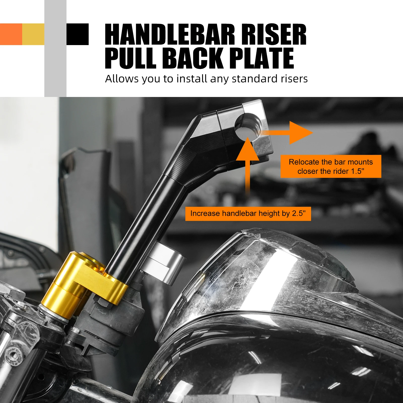 

NICECNC Handlebar Riser Relocation Bracket for Harley Road Glide FLTRX 2015-2024 Street Bob FXBBS 114 21-24 Road King FLHR 00-22