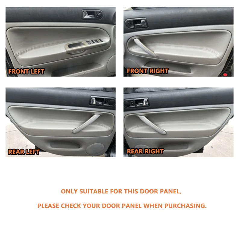 For VW Passat B5 1998 1999 2000 2001 2002 2003 2004 2005 Car Door Panel Armrest Cover Microfiber Leather Sticker Trim