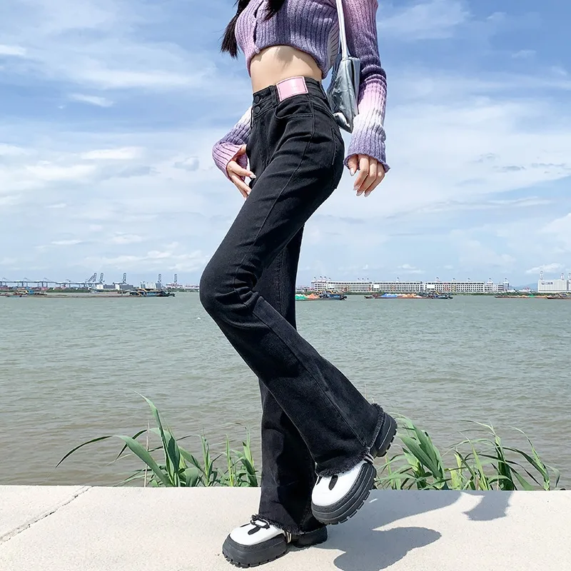 Coltiva te stesso Pantaloni cargo da donna Donna Look più sottile Coreano Dongdaemun Abbigliamento di alta qualità Pantaloncini comodi Jeans Acubi