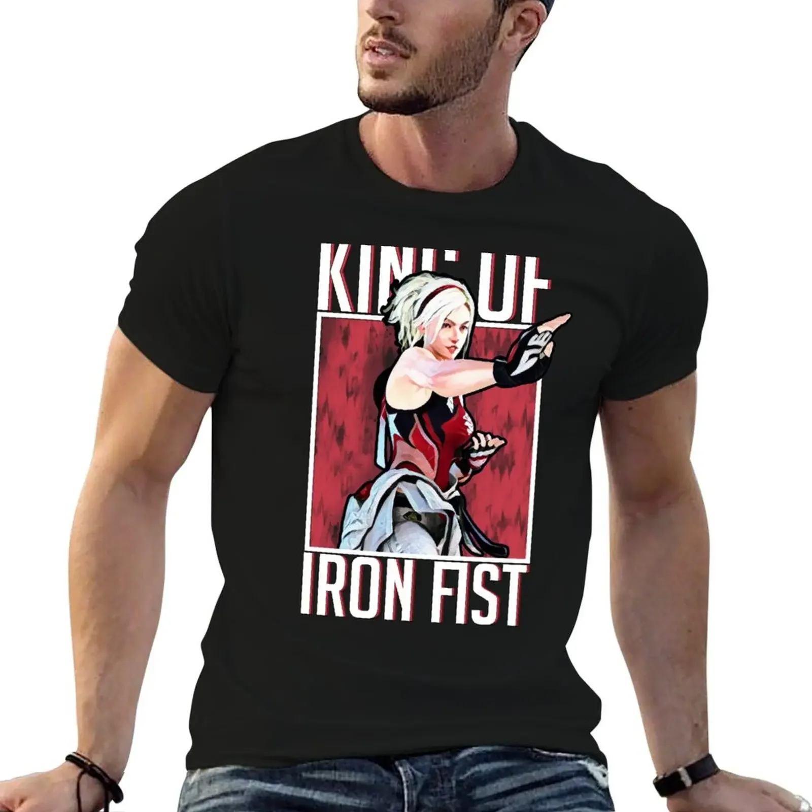 King of Iron Fist - Lidia Sobieska T-Shirt blacks graphic shirts designer shirts mens graphic t-shirts big and tall