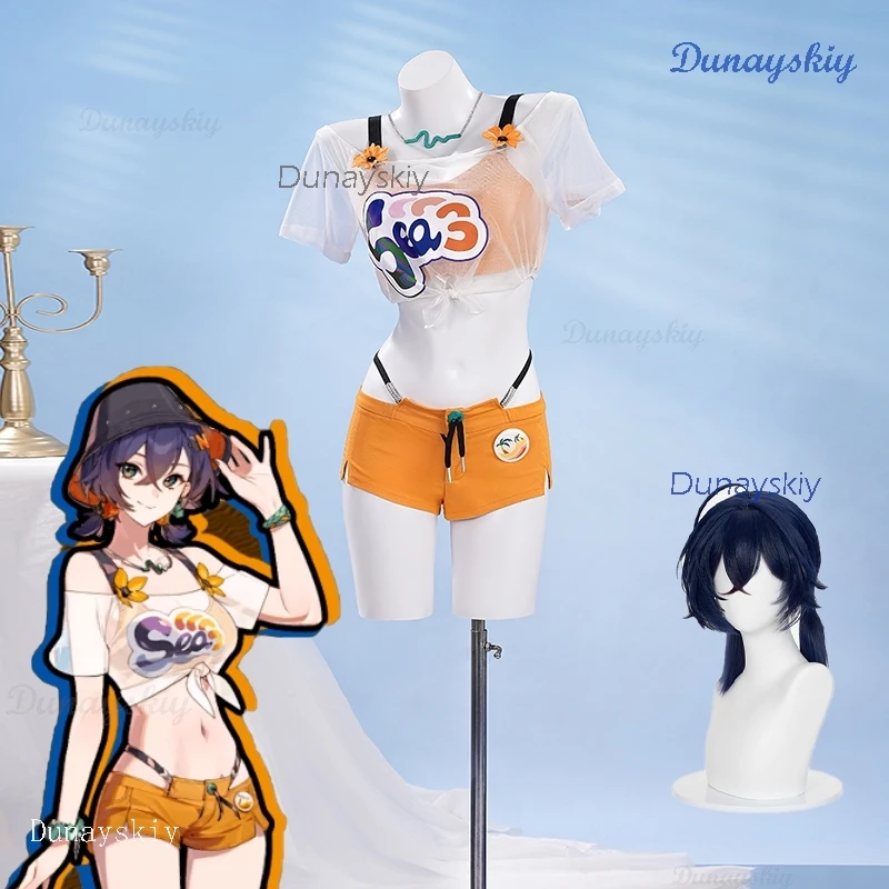 

MC Belle Косплей Костюм Парик Косплей Zenless Zone Zero Пляжный наряд Летняя игровая одежда Униформа наряд Хэллоуин ZZZ Ролевая игра