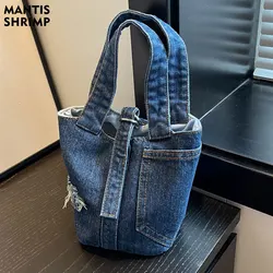 Borsa da donna 2023 borse a tracolla da donna di grande capacità borsa Casual borsa a tracolla in Denim di tela di strada borsa per la spesa di nuova moda