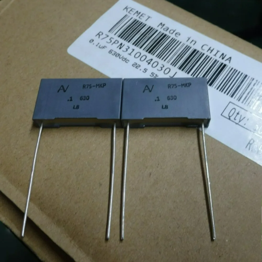 5pcs/lot AV R75 0.1uf 630V 100nf u1 104 J Brand New 22.5mm Film Capacitor (Thickness: 6mm) R75PN31004030J