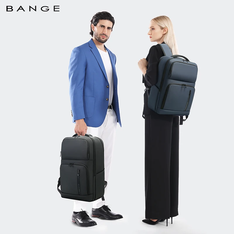 BANGE 새로운 대용량 일일 15.6인치 가벼운 방수 비즈니스 노트북 남성용 백팩
