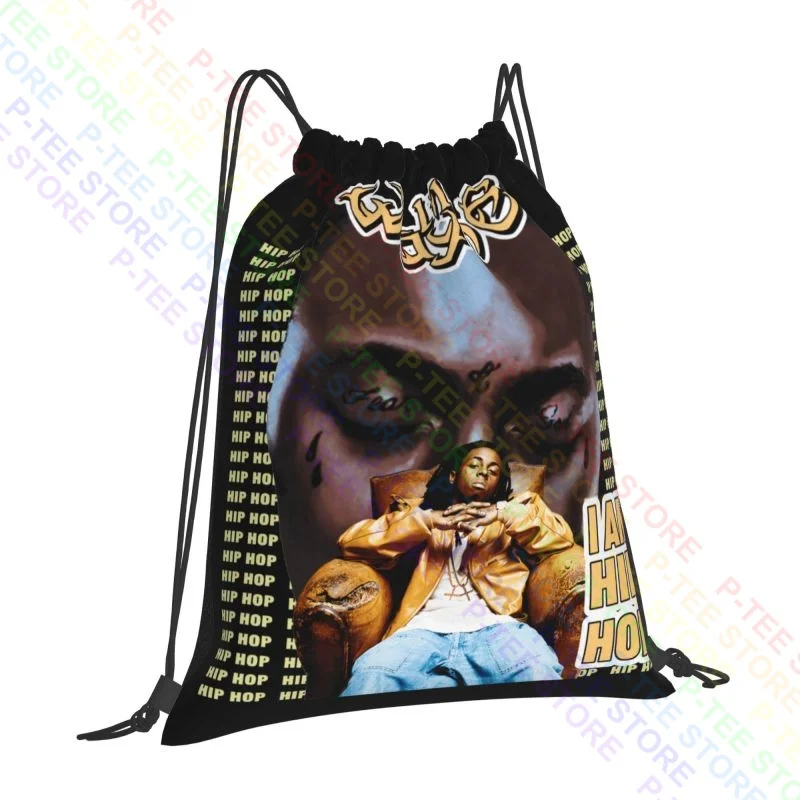 2000S Lil Wayne Tha Carter Bl Rap Cash Money Drawstring Bags Gym Bag Fashion Swimming Sports Style Outdoor Running