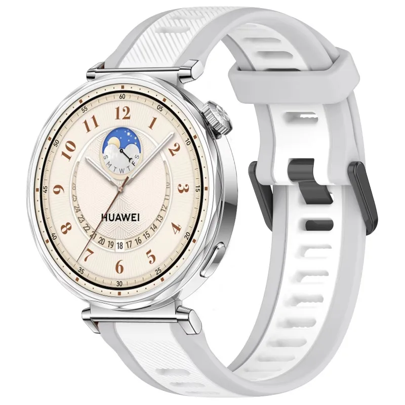 Двухцветный силиконовый ремешок для Huawei Watch GT5 Pro 42 мм GT5 41 мм Сменный браслет ремешок для часов Huawei Watch GT4 41 мм аксессуары