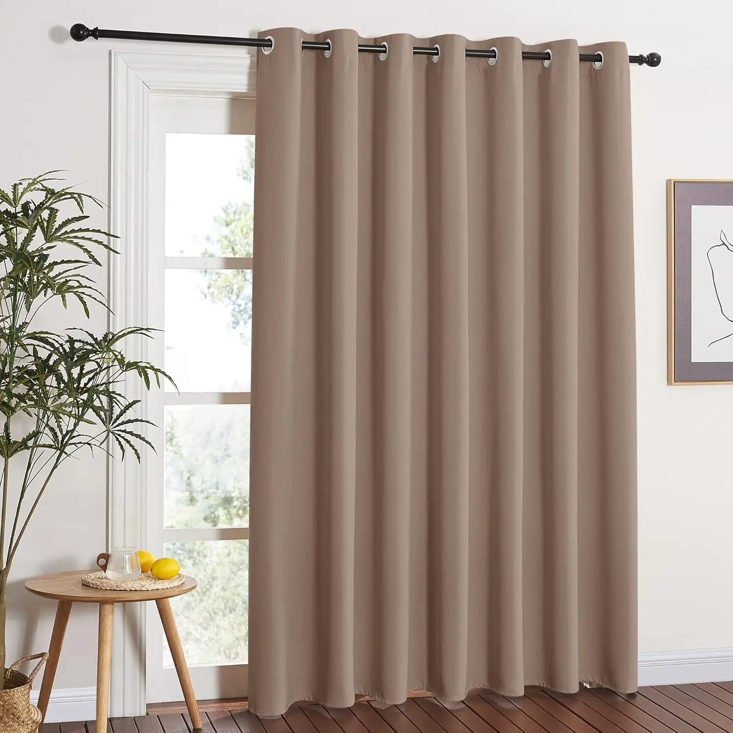 

Blackout Blinds for Patio Door - Sliding Door Insulated Blackout Curtains, Extra Wide Curtain for Villa/Hall/Parlor (100