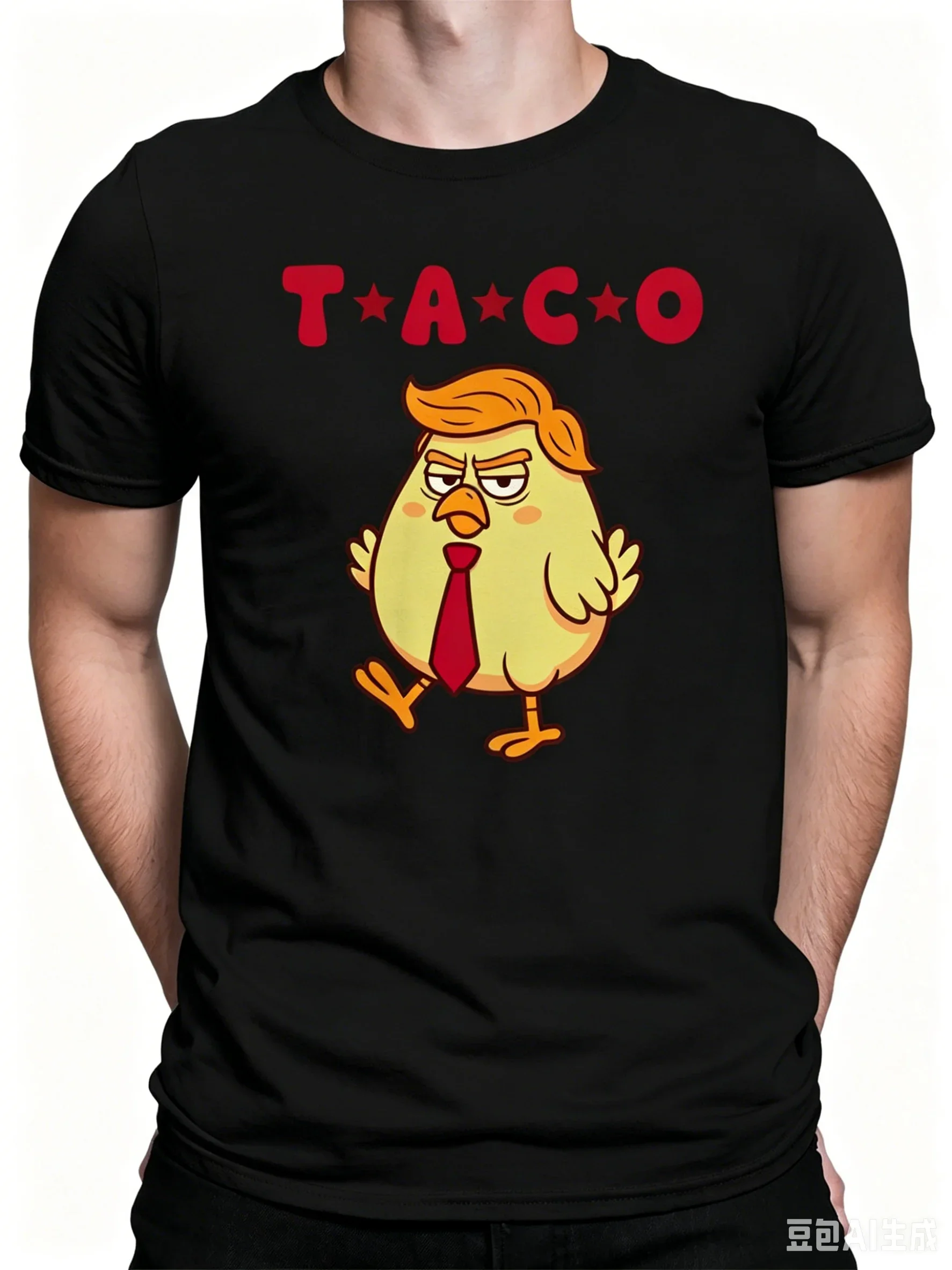

Funny Chicken Print Men' T-shirt 3D Casual Fashion O-Neck Short Sleeve Top Summer Comfortable Breathable Men's Pullover Clothing