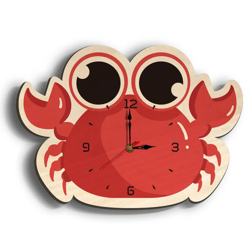 

Clock Wall Home Decor Crab Cartoon Wall Clock Cartoon Digital Clock Modern Decor Living Room Decoration Clock