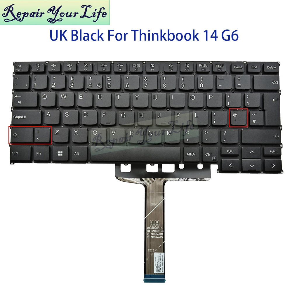 UK US Latin Keyboard For Lenovo ThinkBook 14 G6 IRL ABP 14