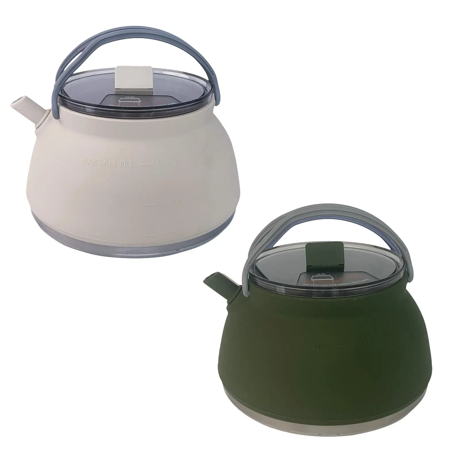 

Camping Kettle 1.5L Folded Teapot Coffee Pot for Trekking Travelling Fishing