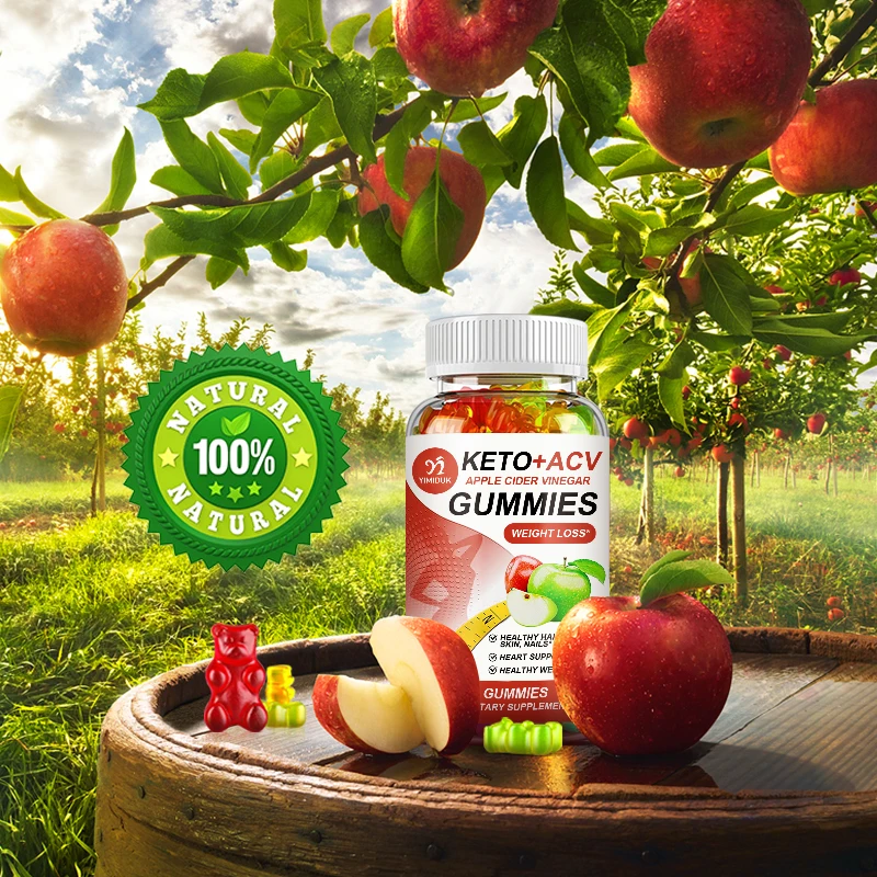 【Buy 1 Get 1 Free】Keto Apple Cider Vinegar Gummies, Maintain Body Shape Weight Management Metabolism & Detoxification, Immune