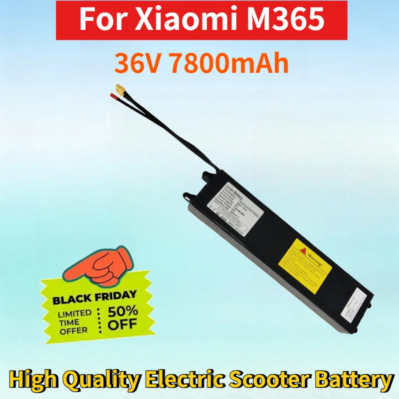 Newest 18650 36V 7800mAh Rechargeable Lithium-ion Battery for Xiaomi M365 High Quality Electric Scooter Replacement Battery