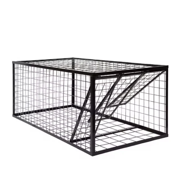 Live catch cage wild boar trap cage porcupine pig wolf humane release