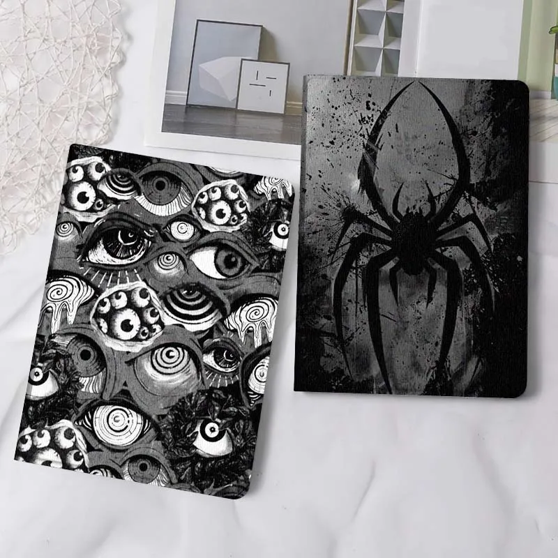 

Cartoon Eyes Pattern Art Tablet Case For Samsung Tab Galaxy S6 S11 A A7 A8 A9 A11 10.1 10.4 10.5 Plus Lite Gift