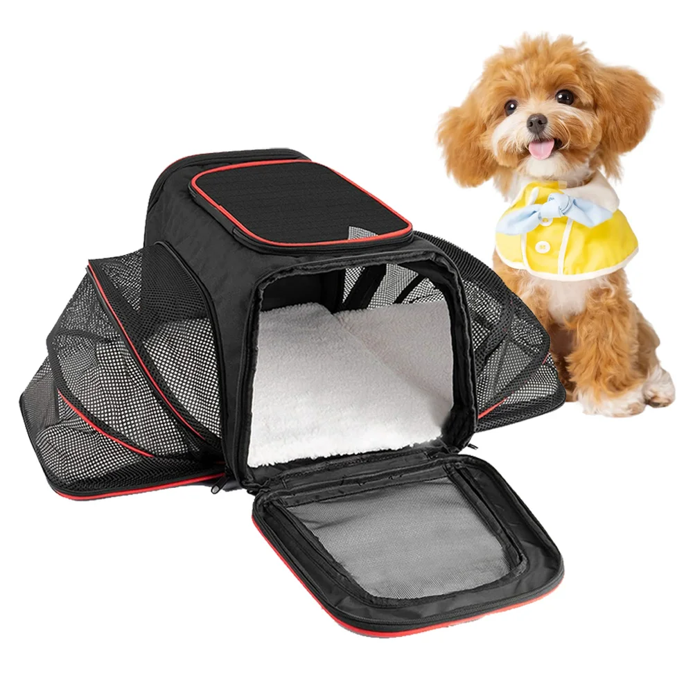 Pet Carrier Bag Foldable Small Dog Charter Carrying Cat Out Bag Expansion Pet Bag Mesh Breathable Expansion Foldable Handheld C