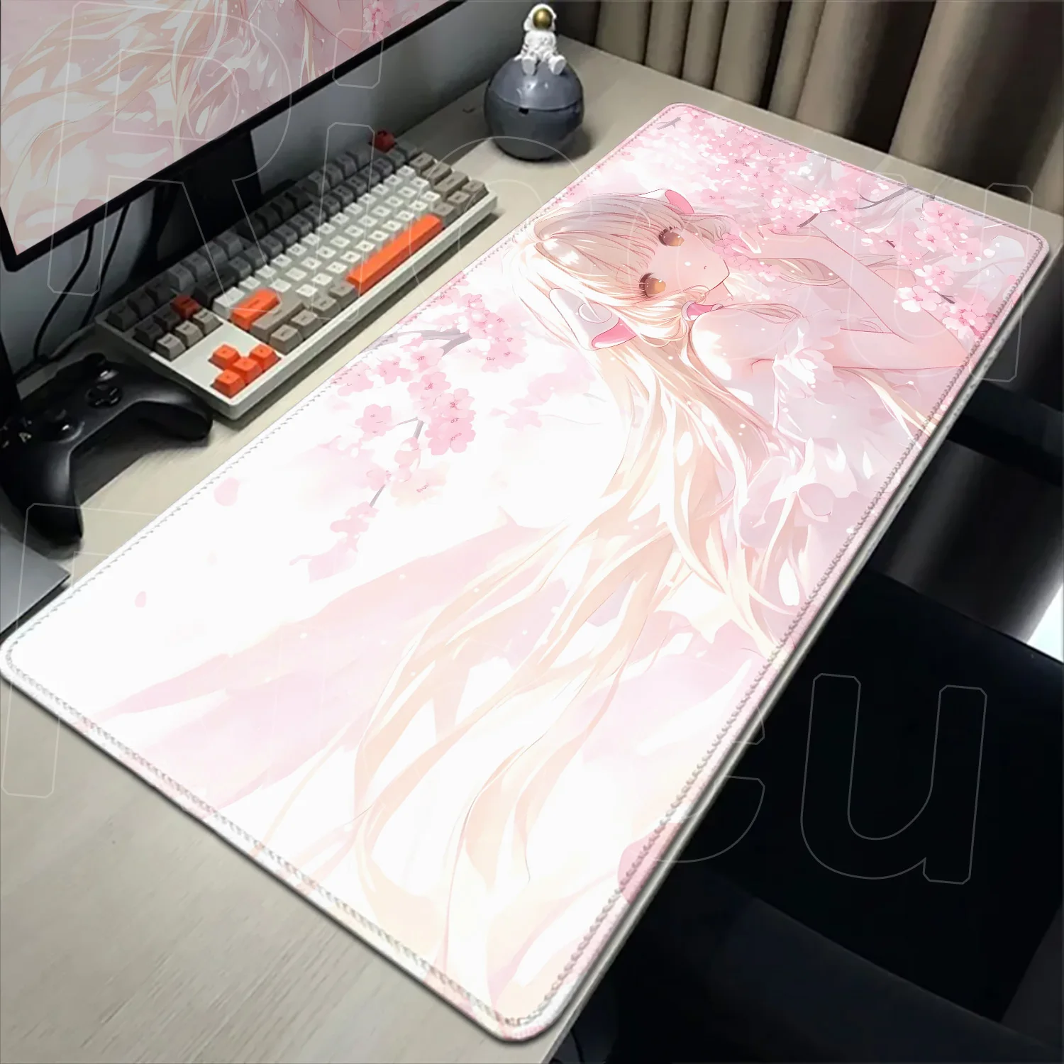 Kawaii PC accessories C-Chobits Chii Design Girl 90x40cm expand Mouse Pad Anti Slip Table Mat Cute Office Keyboard Pad Desk mat