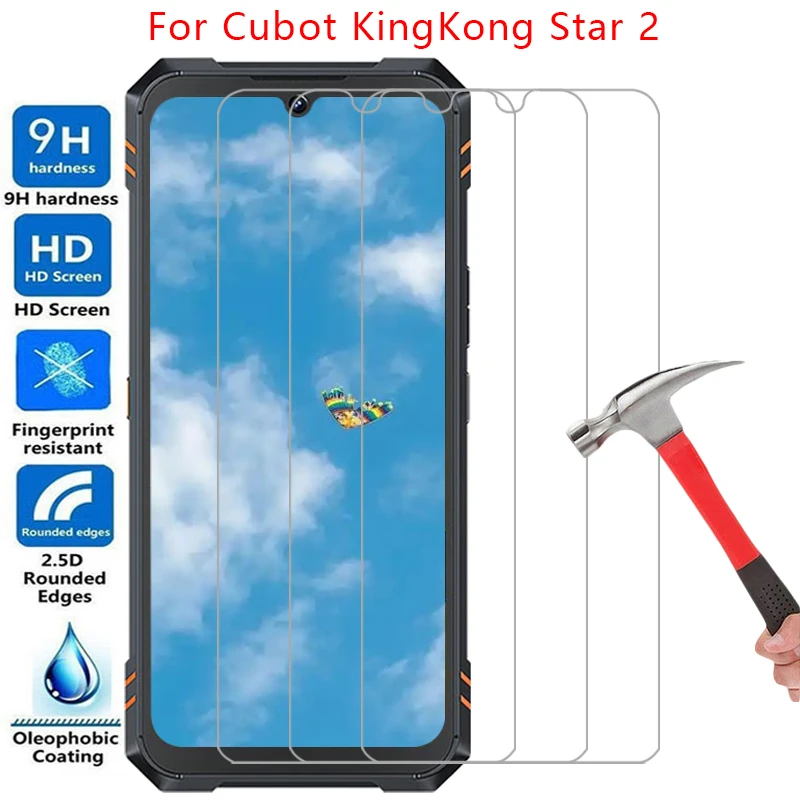 Protector de pantalla para cubot kingkong star 2 vidrio templado protector en king kong star2 película de teléfono vidrio 9h kinkong kingkon 5g
