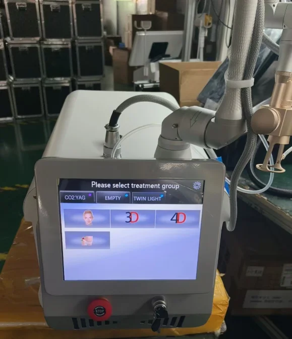 ewest design 4D Fotona Co2 Fractional lase Treatment Machine 10600nm lase beaut machine For Resuacing Acne Scars