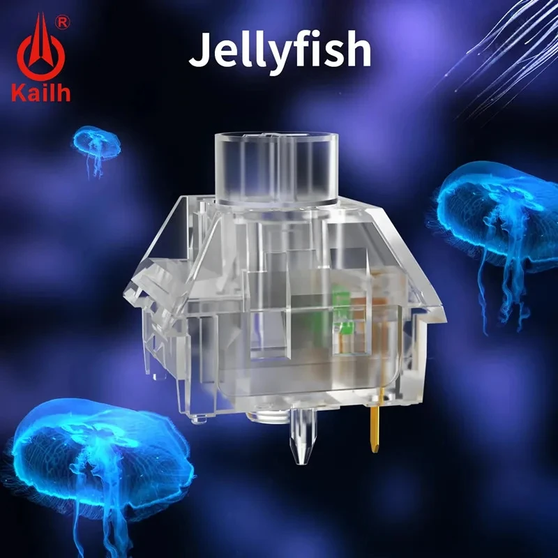 

Kailh Box Jellyfish Switch Mechanical Keyboard Switch Waterproof And Dustproof Clicky Linear 5Pin Transparent Switches