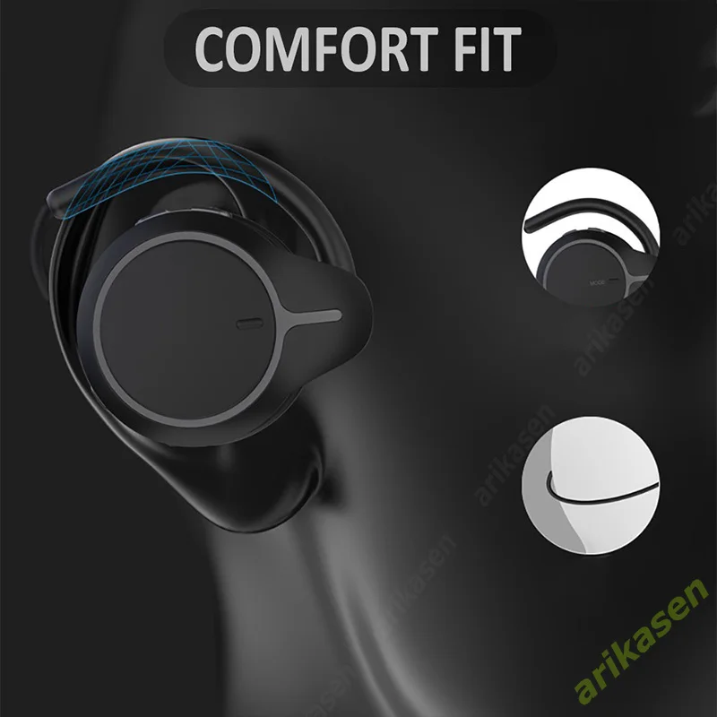 Bluetooth Headphones with MP3 Player TF Card Slot Bluetooth 5.0 Earphones Not in Ear Wireless Headsets with Mic HD Premium Sound