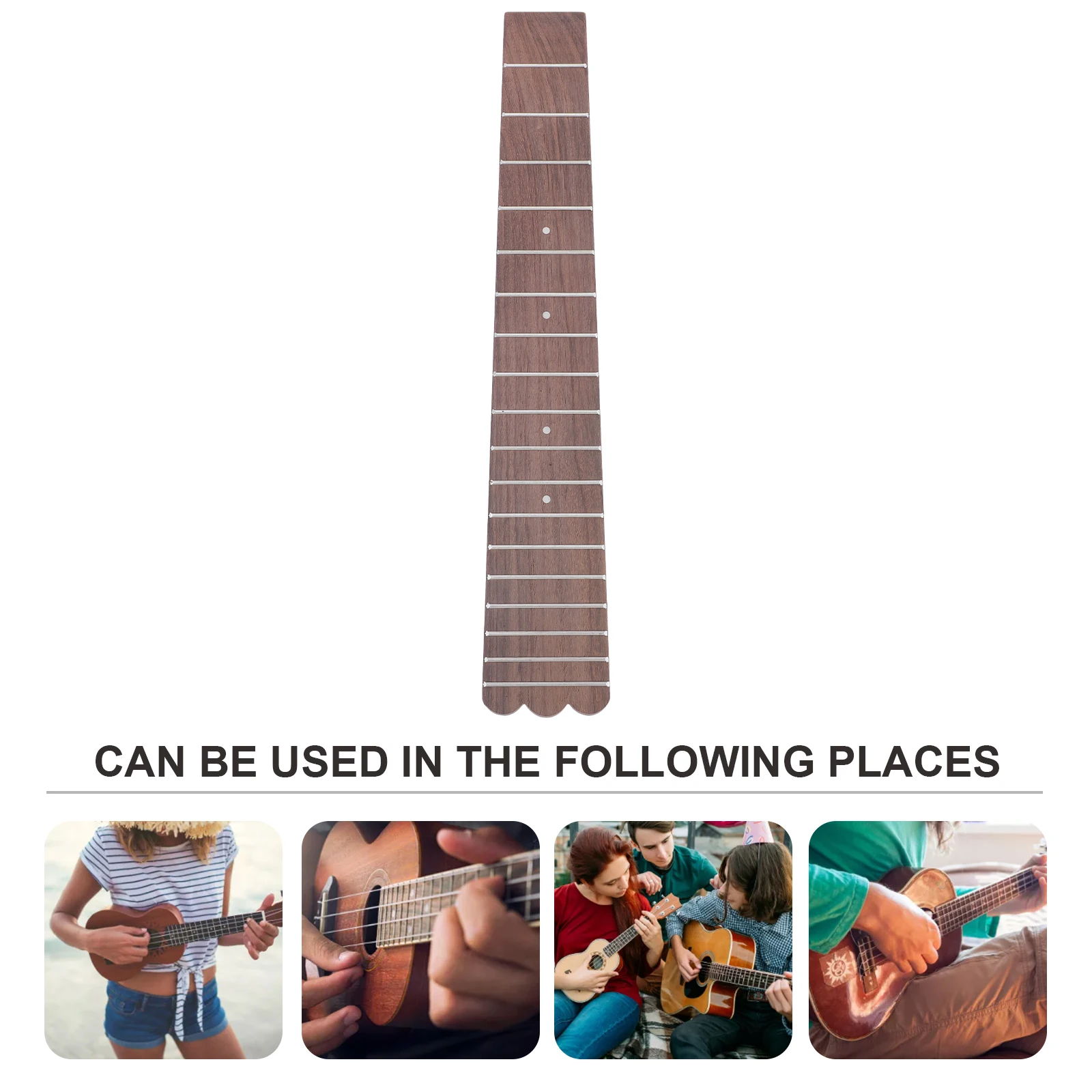 

Finger Board Ukulele Fingerboard Accessory Parts Fretboard Kit Guitar Accessories Plate