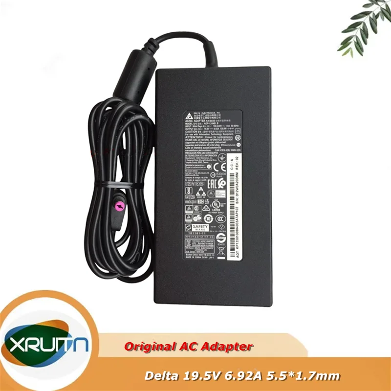

100% оригинальное зарядное устройство ADP-135NB B Delta 19,5 В 6,92 А для ноутбука Acer Nitro 7 AN715-51-73BU ​ ПА-1131-26