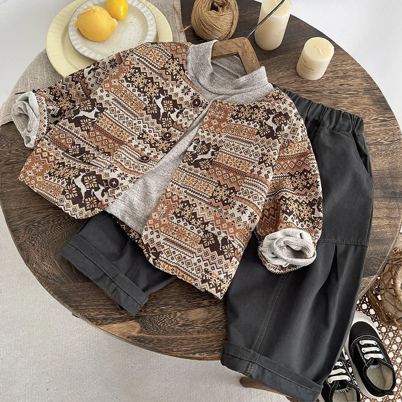 New Spring Autumn Baby Clothes Suit Children Boys Fashion Jacket T-Shirt Pants 2Pcs/Sets Infant Girls Clothing Kids Tracksuits