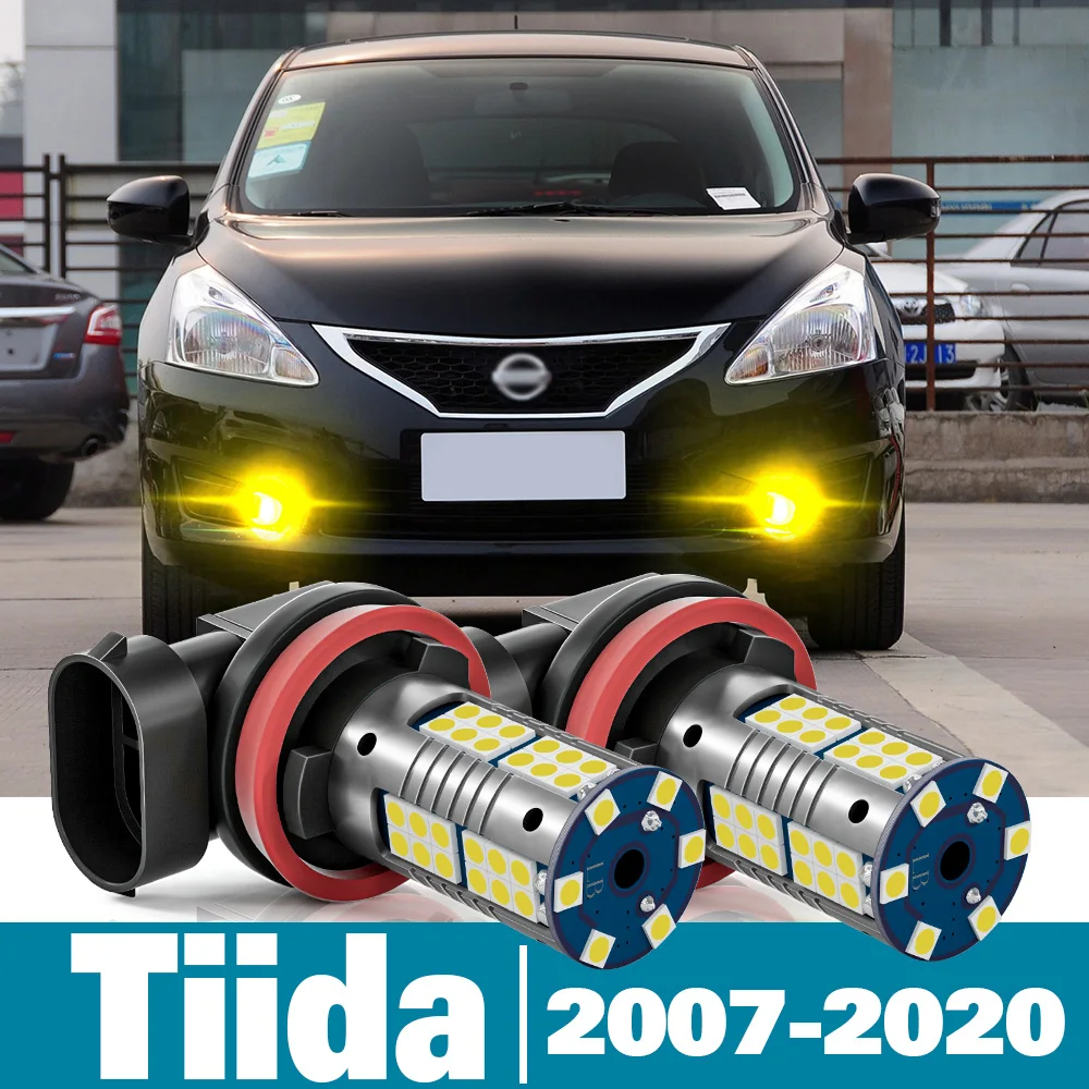 

2x LED Fog Light For Nissan Tiida C11 C12 C13 Accessories 2007 2008 2009 2010 2011 2012 2013 2014 2015 2016 2017 2018 2019 2020