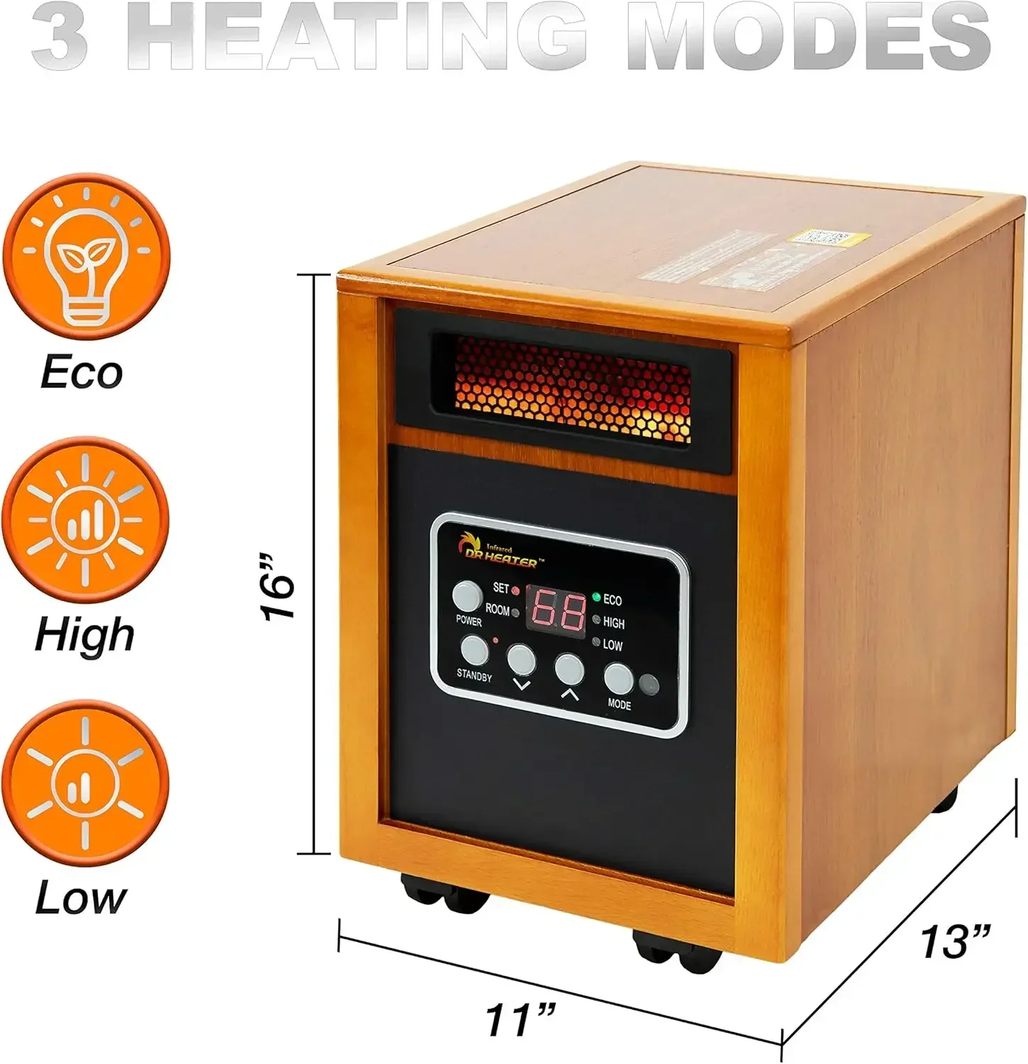 

XMSJ-Portable Space Heater, Original, 1500-Watt, Cherry (Pack of 1)