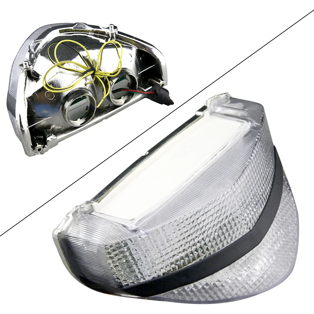 E-Mark Clear Turn Signal Light Lamp LED Motorcycle Taillight For Honda CBR 929RR 2000 2001 CBR929RR 00 01 Clear